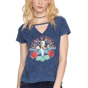 Axl Roses Guns N Roses Choker Mineral WashTee NWOT
